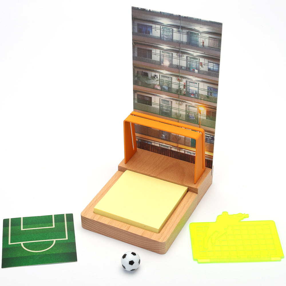 Multifunction memo holder - HK housing estate football court