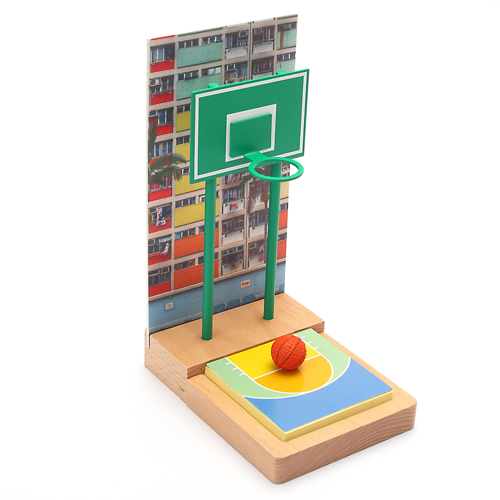 Multifunction memo holder - HK housing estate basketball court